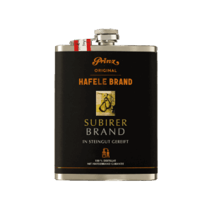 Edelstahl-Flachmann Hafele Saubirer 43% vol