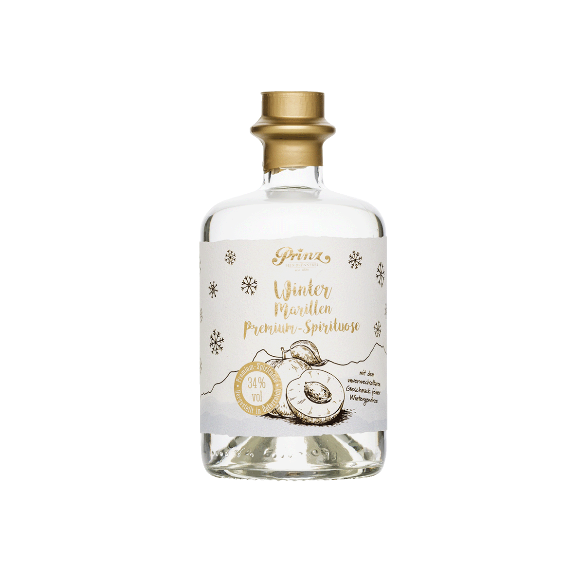 Prinz Winter Marille Schnaps 34% vol 1 Prinz Winter Marille Schnaps 34% vol