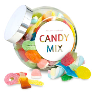 Suessigkeiten Mix im Naschglas