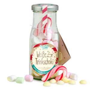 DIY Flasche - Weisse Trinkschoki