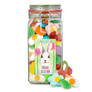 Frohe Ostern Suessigkeitenglas